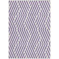 a purple and white rug with an abstract design