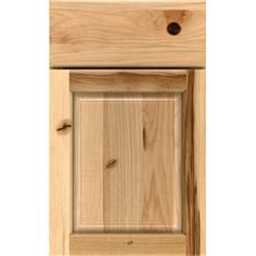 an unfinished cabinet door is shown with wood grains