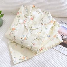 Casual Floral Cotton Pajama - Pajamas 100% Cotton Pajamas Women, Wild Meadow, Floral Pajama Set, Cute Pjs, Pajama Suit, Cotton Pajamas