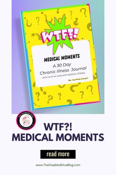 Discover WTF?! Medical Moments, a 30-day journal packed with personal stories, humor, and journal pages to help chronic illness warriors process their experiences. This journal is perfect for reflecting on those “What The Heck?” moments we all face with chronic illness. Grab yours and join me on this journey of laughter, resilience, and self-care! 📝✨ #ChronicIllnessCommunity #WTFMedicalMoments #SelfCareJournal What The Heck, Reading Journal, Journal Pages, Join Me, Memoirs, 30 Day, Self Care