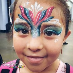 Mermaid Face Paint, Mermaid Face, Kids Face Painting, Skull Face Paint, Cheetah Face, Girl Face Painting, Doll Face Paint, Face Painting Tutorials