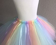 Pastel Tutu Dress Easter Toddler Tutu Dress Party Tutu | Etsy Unicorn Costume Women's, Easter Tutu, Rainbow Tutu, Girl Tutu