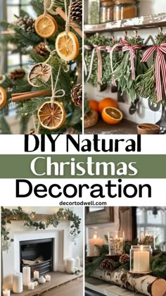 DIY Natural Christmas Decoration Forest Home Decor Ideas, Natural Christmas Aesthetic, Natural Xmas Decorations, Nature Inspired Christmas Decor, Nature Christmas Decor, Scandinavian Christmas Decorations Diy, Earthy Christmas Decor, Natural Christmas Decor Ideas, Earthy Christmas