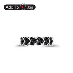 in stock Black Heart-shaped Jewelry For Anniversary, Black Heart-shaped Promise Jewelry, Black Heart Ring For Valentine's Day, Black Round Jewelry For Valentine's Day, Black Heart-shaped Ring For Anniversary, Black Heart Ring For Anniversary, Black Double Heart Jewelry For Anniversary, Black Heart Cut Heart Ring As Gift, Black Heart Cut Ring For Gift