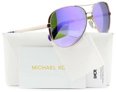 #ad Purple Mirror, Michael Kors Sneakers, Rose Gold Sunglasses, Michael Kors Sunglasses, Butterfly Sunglasses, Trending Sunglasses, Gifts For My Wife, Eyewear Womens, Sunglass Lenses