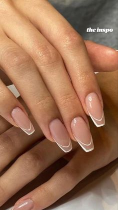 Simple Graduation Nails, Trip Nails, Grad Nails, French Manicure Nail Designs, Future Nails, Manicure Nail Designs, Valentine Nails, French Manicure Nails