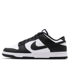 Nike Dunk Low 'Industrial Blue' FD6923-100 - KICKS CREW Pandas Shoes, Black And White Panda Dunks, Cute Shoes Black, Black Nike Dunks, Black And White Nike Dunks, Black And White Dunks, Black Dunks, Panda Nike, Black And White Nike Shoes