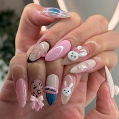 🙏 Thank you for stopping by and supporting a small business!💖 ⭐⭐ Get your salon quality nails at home with Lisa Press On Nails ⭐⭐ All sets are made with GEL nail polish with 4-6 layers of coating. These nails are reusable, if you take it off right. For instruction, please message me. ⭐⭐ Each set comes with 10 handmade press on nails, a mini file, a mini buffer, a cuticle stick. ⭐⭐ Measurements Please measure your own nail and find your size from our picture guide. We totally can do custom size Gel Nails Birthday, Acrylic Nails 3d, Fake Acrylic Nails, Nails Birthday, Bunny Nails, Nails Gel Nails, Custom Press On Nails, Nails 3d, Nail Pictures