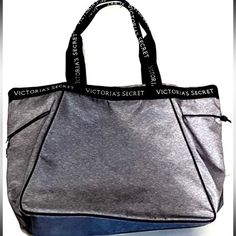 Nwt Victoria’s Secret Logo Gray Tote Bag, Carry-On, Travel, Gym, School Bag, Overnight Weekend Bag Brand New With Tags Attached. Perfect For Weekends , Shopping Trips, Overnights, Travel, Work, Gym, Or School. Makes A Great Gift. Sos 17 Ous Os Trendy Gray Bag With Zipper Pocket, Trendy Gray Bags With Zipper Pocket, Gray Tote Bag With Zipper Closure, Gray Zipper Bag For Shopping, Gray Tote Shoulder Bag With Zipper Pocket, Sporty Gray Bag With Large Capacity, Sporty Gray Rectangular Bag, Gray Bags With Zipper Closure For On-the-go, Gray Zipper Closure Bag For On-the-go