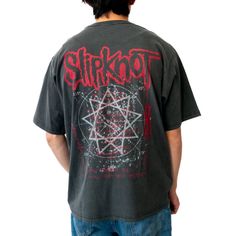 A rock tee featuring the heavy metal band "Slipknot" logo and tour design.


 ●Band T-shirt with tour T-style design on the back

 ●Simple and easy to coordinate with any outfit
 
●It has been processed, so each piece has a different color.


 【keyword】

 Ladies Men's Women's Unisex Genderless

 Casual Trend Vintage Fashion American Casual

 Slipknot Heavy Metal Rock Tee Band Tee


 [Slipknot]

 Slipknot is a nine-piece heavy metal band formed in the United States.

 He specializes in heavy mus Edgy Short Sleeve T-shirt With Band Logo, Rock Style Crew Neck T-shirt For Streetwear, Summer Rock Style T-shirt For Streetwear, Edgy Band Logo Crew Neck T-shirt, Rock Style Band Logo T-shirt For Streetwear, Rock Style Graphic T-shirt For Streetwear, Black Band Logo T-shirt For Alternative Fashion, Grunge Band Logo T-shirt With Short Sleeves, Rock Style Graphic Print T-shirt For Streetwear