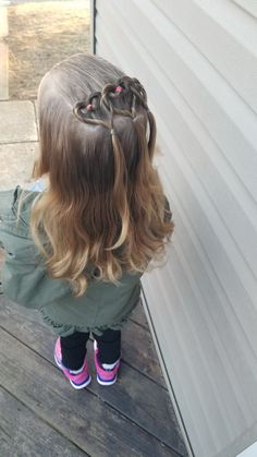 Heart Hairstyle, Valentine Hair, Medium Long Hair