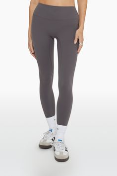 Sleek Nylon Workout Activewear, Sleek Nylon Activewear For Sports, Sleek Nylon Sports Activewear, Sporty Compression High-cut Leggings, Sporty Compression High-waisted Leggings, High Rise Sporty Tights For Pilates, Sporty High Rise Tights For Pilates, Sporty High-cut Workout Leggings, Compressive High-cut Athleisure Leggings