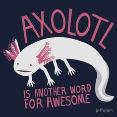 an animal with pink lettering on it's face and the words analott is another word for awesome