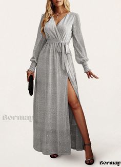 Bormay - Elegant Cocktail Party Dress: Long Formal Dress for Special Occasions Dressy Midi Dress For Prom And Holiday, Holiday Dressy Midi Dress For Prom, Holiday Midi Dress For Prom, Dressy Holiday Midi Dress For Prom, Evening Party Maxi Dress, Dressy Floor-length Midi Dress For Party, Gala Party Maxi Dress, V-neck Maxi Dress For Gala Night Out, Chic Maxi Dress For Gala Party