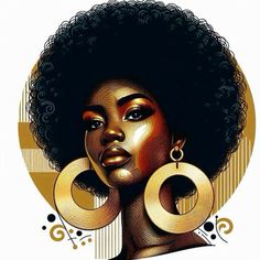 Afro Beauty, Women Afro, Art Noir, Afro Women, African American Art, Black Art, American Art, African American, Beautiful Art