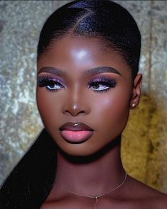 Hilighter Makeup Faces, Dark Skinned Makeup, Glamorous Makeup Looks, Makeup Rouge, Dark Skin Smokey Eye, Brown Smokey Eye Makeup On Dark Skin, Bold Eye Makeup Dark Skin, Baddie Makeup Glam, Freelance Makeup Artist Business