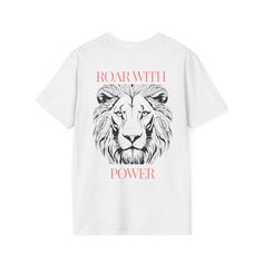 🦁Custom Lion Graphic T-Shirt: Discover our unique and custom-designed lion graphic t-shirt, perfect for animal lovers and those who appreciate bold, artistic designs. This t-shirt features a striking lion graphic, meticulously crafted to capture the majestic beauty of this powerful animal. Made from 100% high-quality cotton, it offers both comfort and durability for everyday wear. Why you'll love it😍: Unique Design: Stand out with our one-of-a-kind lion graphic that adds a touch of artistry to Lion Tshirt, Lion Design, Tee Shirt Homme, Mens Tees, Artistic Designs, Lion, Animal Lover, Graphic Tshirt, Custom Design