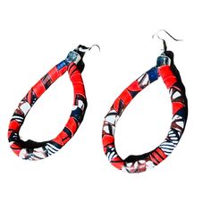 Handmade African Kitenge Teardrop Earrings. These Earrings Are Handmade By Native African Artist, Then Purchased By A Charitable Organization. The Organization Also Donates At Least Half Of Their Profits Back To The Communities And Villages In Africa. This Listing Is For The Pair Seen In The Covers Photo. Native African, Africa Shaped Earrings, Cherry Drop Earrings, African Earrings Handmade Inspire Uplift ⭐, Pink Halo, Shine Jewelry, Vintage Stud Earrings, Dream Catcher Earrings, Tassels Fashion