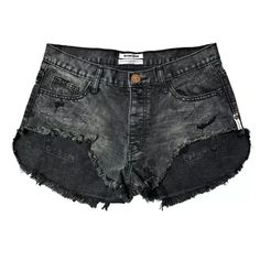 Nwt One Teaspoon Shorts Size 27 Edgy Cutoff Jean Shorts With Pockets, Trendy Washed Black Shorts With Frayed Hem, Trendy Washed Black Jean Shorts With Pockets, Edgy Washed Black Jean Shorts With Frayed Hem, Black Cutoff Jean Shorts In Grunge Style, Black Cutoff Jean Shorts Grunge Style, Cutoff Black Jean Shorts For Streetwear, Grunge Style Washed Black Cutoff Shorts, Grunge Mid-rise Shorts For Streetwear