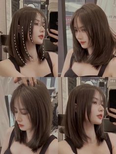 Korean Hair Color, Korean Short Hair, Hair Style Korea, Hairstyle Idea, Hair Inspiration Long, Layered Haircuts For Medium Hair, Hair Inspiration Short, Hairstyles For Layered Hair, Shot Hair Styles