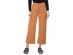 Toad&,Co Earthworks Wide Leg Pants - Women's Casual Pants : Hazel : The ToadCo Earthworks Wide Leg Pants have a striking crop silhouette and is made from its signature Earthworks Stretch Canvas fabric. Featuring TENCEL lyocell and spandex, the fabrication is moisture-wicking and a hint of stretch. The Flexform waistband technology allows for a comfortable fit with its belt loops and button closure. A classic five-pocket design allows for small storage. 68% cotton, 30% Tencel, 2% spandex. Importe Solid Color Cropped Wide Leg Pants For Work, Solid Wide Leg Cropped Pants For Work, Stretch Cargo Pants For Spring Workwear, Solid Cotton Capris For Work, Stretch Wide Leg Capris For Work, Stretch Cotton Capris For Work, Spring Bottoms With Comfort Waistband For Workwear, Ankle-length Wide Leg Pants With Comfort Waistband For Work, Cotton Cropped Leg Capris For Work