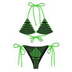 Stay comfortable and stylish all summer with this All-Over Print Recycled String Bikini set. It’s made from soft recycled polyester with double-layering and UPF 50+. Style the straps how you like, and get ready to swim! • Soft and stretchy material with UPF 50+ • Sizes up to 6XL • Bikini top comes with removable padding for comfort • Multiple ways to tie and style the bikini set • Color design options for swimwear lining Disclaimers: • Due to the 2-layered construction and internal stitching, a visible stitch may appear in the crotch seam of the bikini bottom. This is a normal part of the manufacturing process and does not impact the quality or performance of the product. • To make your All-Over Print Recycled String Bikini last longer, thoroughly rinse it off after each use and get rid of Beachwear Triangle Swimwear With Adjustable Straps, Stretch String Swimwear For Beachwear, Stretch String Swimwear For Vacation, Triangle Swimwear For Sunbathing In Summer, Triangle Beachwear Swimwear For Poolside, Triangle Swimwear For Beach Season, Triangle Swimwear For Poolside And Beach Season, Seamless Triangle Swimwear For Poolside, Triangle Beachwear For Poolside