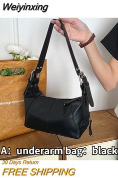 Shipping: Worldwide Express Shipping AvailableDelivery time: 🚚7-15Days Fast ShippingReturns: Fast refund,💯100% Money Back Guarantee.Brand Name: IMYOKHandbags Type: Shoulder BagsTypes of bags: Shoulder & HandbagsMain Material: PULining Material: PolyesterShape: HobosPlace Of Origin: GUANG DONG ProvincePlace Of Origin: GUANG DONG ProvinceOrigin: Mainland ChinaCN: GuangdongHardness: SOFTPattern Type: SolidInterior: Interior Zipper PocketDecoration: NONEExterior: NONEOccasion: VersatileClosure Typ