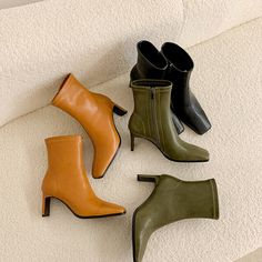 #chikoshoes #fall #2022 🍅 Shop shoe name: CHIKO Dulce Ankle Boots Luxury Mid-calf Square Toe Boots For Fall, Luxury Square Toe Mid-calf Boots For Fall, Modern Square Toe Patent Leather Heeled Boots, Luxury Brown Block Heel Boots, Brown Square-toe Heeled Boots With Padded Heel, Shop Shoe, Best Loafers, Shoes Names, Clear Shoes