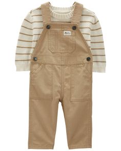 Made to match, this set is complete with a cozy thermal sweater to be worn under a classic pair of canvas coveralls. Perfect for easy layering, school, specialy events, you name it! Carters Size Chart, Thermal Sweater, Carters Baby Boys, Carters Baby, Boys Set, Toddler Boy Outfits, Trendy Baby, Boys Clothes