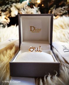 Dior Oui Ring, Accessories Idea, 5 Guys, Ring My Bell, Dior Collection, Rings Ideas, Designer Rings, Jewelry Drawing, I Said Yes