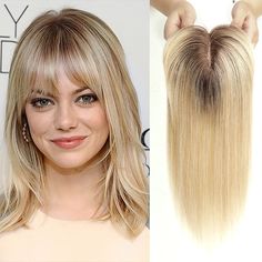 Category:Toupees; Gender:Women's; Occasion:Party,Vacation,Evening Party,Party / Evening,Daily Wear; Color Shade:Natural; Density:120%; Origin of Hair Donors:Other; Hair Material:Remy Human Hair; Cap Construction:Capless; Texture:Straight; Features:Comfy,Hot Sale,Best Quality,Women,Classic; Listing Date:01/28/2023 Hair Toppers For Women, Hair Color Images, Human Hair Toppers, Blond Ombre, Human Hair Pieces, Hair Toupee, Monofilament Wigs, Cheap Human Hair, 100 Remy Human Hair