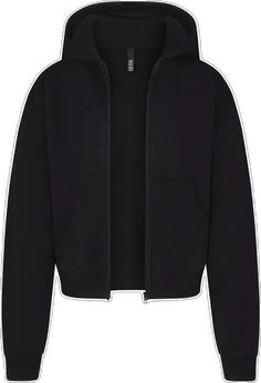 Sporty Black Sweatshirt With Zipper Closure, Black Sporty Sweatshirt With Zipper, Black Sporty Sweatshirt With Zipper Closure, Sporty Black Fleece Jacket For Streetwear, Black Sporty Fleece Jacket For Streetwear, Black Fleece Jacket For Streetwear, Sporty Black Fleece Jacket With Drawstring Hood, Sporty Fleece Jacket With Ribbed Cuffs, Black Athleisure Fleece Jacket For Streetwear