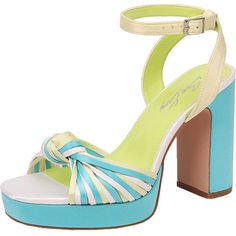 Sun Gurg Women's Open Toe Sandals Ankle Strap Platform Chunky High Heels Bowknot Party Shoes Size 6.5 Color Lemon Yellow New In Box Would Be So Cute With A Easter Dress A/1 159 Sugar Lips, Chunky High Heels, Shoes Size 6, Easter Dress, Open Toe Sandals, Toe Sandals, Lemon Yellow, Party Shoes, Shoes Women Heels