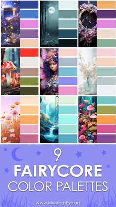 the fairy color palettes are all different colors