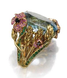 Victoire De Castellane, Bijoux Art Nouveau, Dior Ring, Gorgeous Jewelry, Ring Verlobung, Amazing Jewelry, Beautiful Rings, Aquamarine, Jewelry Inspiration