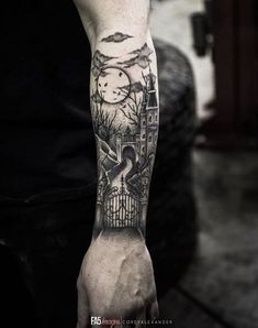 a person with a tattoo on their arm