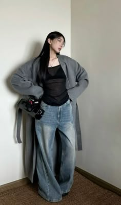 Acubi Club, Chinese Douyin, Girl Rockstar, Korean Fashion Grunge, Acubi Aesthetic, Y2k Acubi, Thrift Board, Simple Streetwear, Acubi Fashion