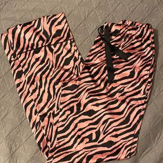 Never Worn. No Flaws. Still Has Tags. Bubblegum Pink And Black. Silly Feeling Lightweight W/Pockets. 100%Polyester. Victoria's Secret Pink Pants For Loungewear, Victoria's Secret Stretch Loungewear Pants, Victoria's Secret Stretch Pants For Loungewear, Victoria's Secret Stretch Bottoms For Pajama Party, Victoria's Secret Pink Casual Pants, Pink Bottoms With Elastic Waistband For Sleepover, Pink Sleep Bottoms Long Pants, Pink Sleepover Pants With Elastic Waistband, Pink Stretch Pants For Sleepover