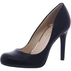 PRICES MAY VARY. Dress pump in faux leather featuring rounded toe and curved topline Easy slip-on wear Man-made lining 3¾" covered heel Lightly cushioned man-made footbed Classic Heels, Pumps Shoes, Pump Dress, Heels Pumps, Pharmacy Gifts, Jessica Simpson, Pump Shoes, Classy Outfits, Pumps Heels