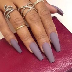 Matte Nail Polish Colors, Fake Nails Long, Matte Nail Polish, Manicure Diy, Ballerina Nails, Nailed It