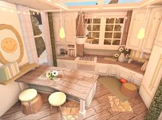 Kitchen Small House, Bloxburg Decor, House Design Plans, House Decorating Ideas