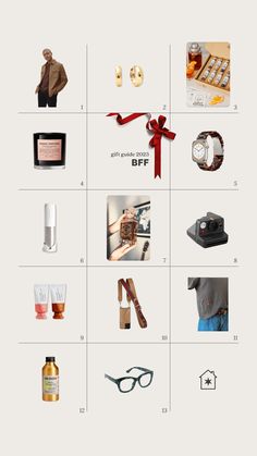 an image of a man's gift guide for him on his birthday or christmas present