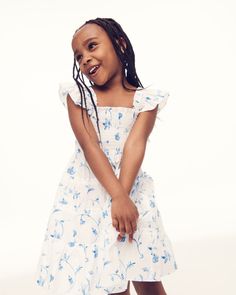 The best things come in tiny packages.We love our adult Nap Dresses so much, we just had to make a tiny version. Meet the Tiny Nap Dress, an A-line Nap Dress with elasticated smocking, ruffled shoulders and a knee-length skirt.The Tiny Nap Dress is the perfect outfit for any occasion. Comfortable enough to wear for playtime, but cute enough to wear for a family photo.We worked with artist Leïla Dubus to create a watercolor design based on vintage floral prints. We added subtle bows and a few hidden animals to keep it fun.Bomi wears a size 5-6Y. White Flutter Sleeve Dress With Smocked Bodice, White Dress With Smocked Bodice And Flutter Sleeves, White A-line Dress With Smocked Bodice, Smock Dresses With Flutter Sleeves For Daywear, Cute Smock Dress With Flutter Sleeves, White Smock Dress With Flutter Sleeves, Cute Smocked Dress With Flutter Sleeves, Cute Daywear Dresses With Smocked Back, Cute Fitted Smocked Dress With Flutter Sleeves