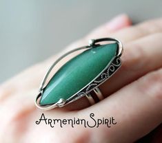 Real jade green Ring Silver 925 nephrite gemstone Armenian jewelry Natural gem ring adjustable Handmade Sterling Women gift anniversaryFREE shipping Worldwide (tracked)Please, check availability of this set before buying (message me). The stones` pattern is unique, so it might not be possible to make the second set with exactly the same stone pattern. Earrings:Sterling silver 925, real natural jade (nephrite).Weight: 16 gramsLength: 5 cm= 2 inchRing:Sterling silver 925, real natural jade (nephri Jade Rings With Natural Stones For Gift, Unique Green Aventurine Jewelry, Elegant Silver Aventurine Jewelry, Gift Rings With Natural Jade Stones, Aventurine Gemstone Ring Jewelry, Handmade Jade Jewelry For Anniversary, Handmade Green Elegant Rings, Handmade Elegant Green Rings, Adjustable Green Hallmarked Jewelry