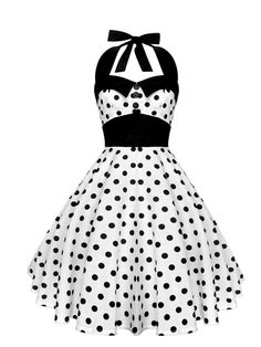 Christmas Party Plus Size, Polka Dot Dress Vintage, Vestidos Pin Up, 1950s Women, Vintage Polka Dot Dress, Rockabilly Style, White Polka Dot Dress, Pin Up Dresses, Rockabilly Dress