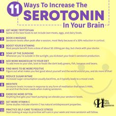 Herbs Health & Happiness 11 Ways To Increase The Serotonin In Your Brain - Herbs Health & Happiness Improve Brain Power, Health Heal, Healthy Brain, Brain Power, Natural Health Remedies, Mental And Emotional Health, Self Care Activities, Health Info