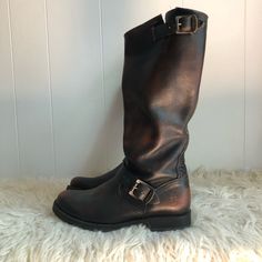 Gorgeous Frye Boots! Size 7b (Medium) Dark Brown/Bourbon Color Barely Worn, Like New Condition! Frye Veronica, Frye Boots, Slouched Boots, Frye Shoes, Shoes Heels Boots, Verona, Bourbon, Shoes Women Heels, Heeled Boots