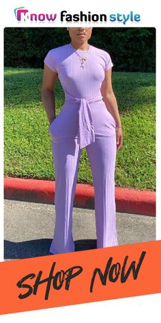 Purple Fashion Casual O Neck Short Sleeve Regular Sleeve Regular Solid Jumpsuits Fitted Solid Color Jumpsuit For Beach, Fitted Solid Color Belted Jumpsuits And Rompers, Solid Color Belted Fitted Jumpsuits And Rompers, Fitted Solid Color Jumpsuits And Rompers For Beach, Fitted Belted Jumpsuits And Rompers In Solid Color, Summer Stretch Jumpsuits And Rompers With Tie Waist, Fitted Summer Jumpsuit With Tie Waist, Fitted Solid Jumpsuits And Rompers With Tie Waist, Trendy Fitted Belted Jumpsuits And Rompers