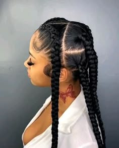 @b0ujee_traphousee [Video] | Braided cornrow hairstyles, Feed in braids hairstyles, African braids hairstyles Hairstyles Feed In Braids, Feed In Braids, Hair Clasp, Twist Braid