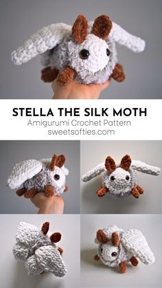 the instructions for how to make a crocheted stuffed animal that looks like an owl